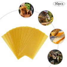 30 Honeycomb Sheets Bee Wax Foundation Beehive Frames for Beekeeping Brood Box