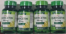 Lot of 4 Nature's Truth Ultra Quercetin 585 mg 30 Capsules Exp. 25/26