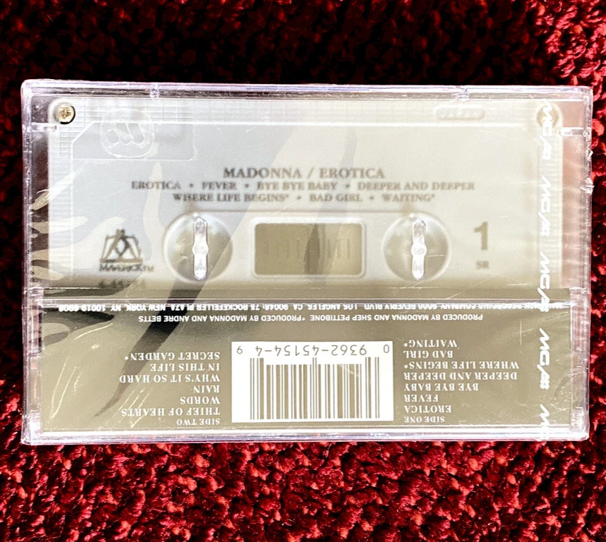MADONNA SEALED EROTICA THAILAND CASSETTE TAPE PROMO HYPE STICKER POSTER ALBUM LP - Image 2 of 4