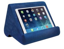 Ontel Pillow Pad Multi-Angle Soft Tablet Stand, BLUE