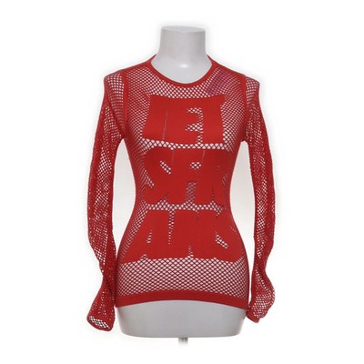Iets Frans, Top, Größe: M, Rot, Elasthan/Polyamid, Mesh, Damen #kjQ