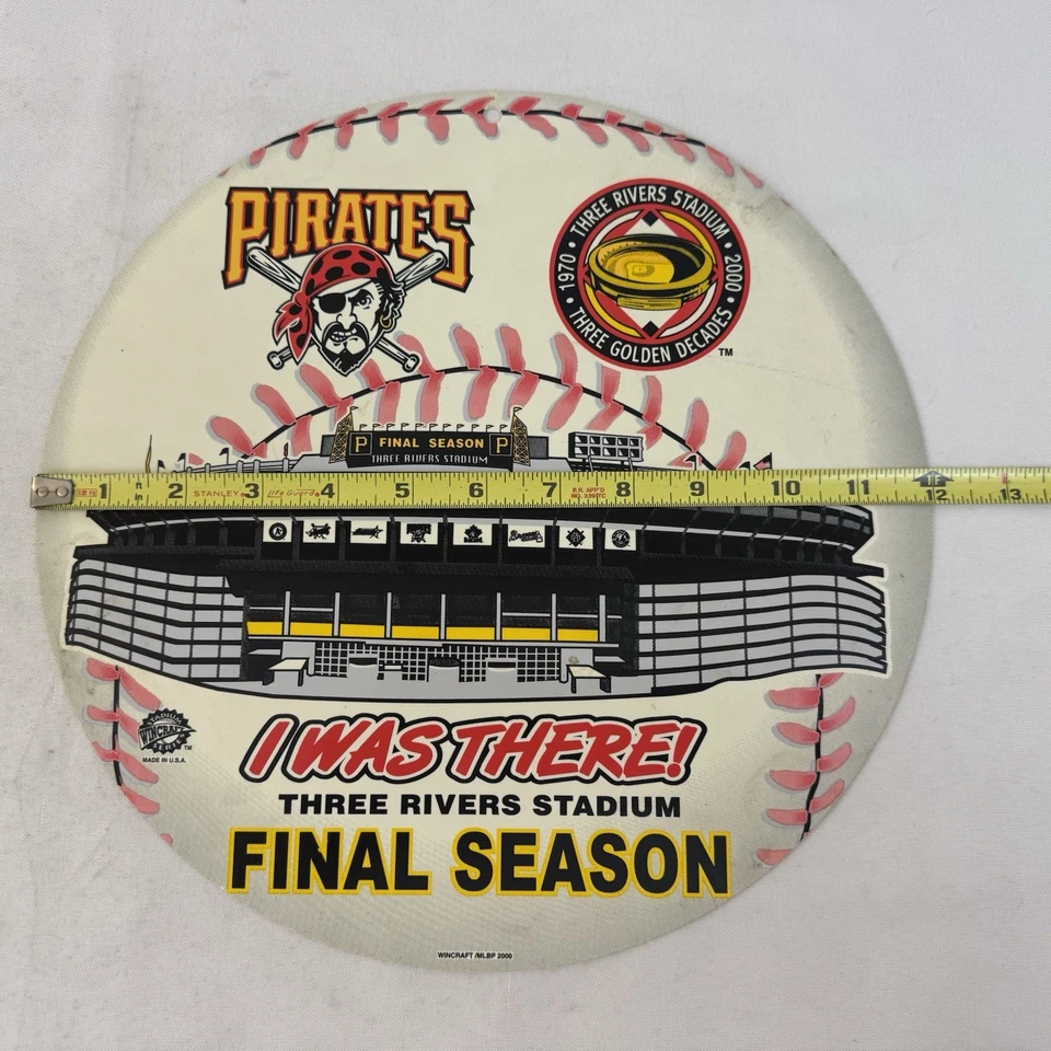 PIRATES THREE RIVERS STADIUM 2000 FINAL SEASON I WAS THERE! Wincraft Fast Ship - Image 4 of 4