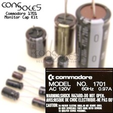Commodore Video Monitor Model 1701 / 1702 RECAP SERVICE 