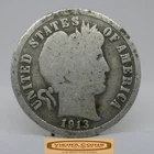 1913 Barber Silver Dime, 90% Silver - #C49066NQ