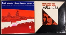 Herb Alpert's Tijuana Brass, Lot of 2 12" LP's - Volume 2 & Four SIder