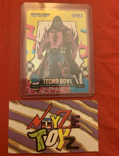 TECMO Tecmo Bowl Bo Jackson Battle Arena MCVILLAIN RETRO HEX SSP 165 McMillan