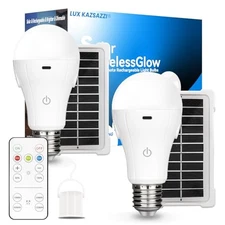 Solar & USB Rechargeable Light 2 Count (Pack of 1) Solar-3000k-4000k-6500k