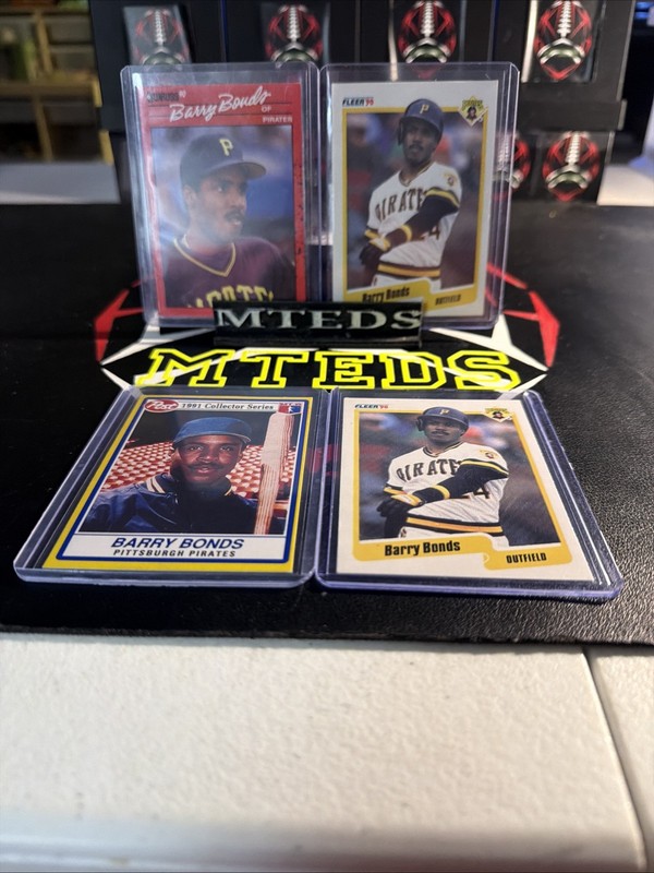 Barry Bonds 1990/91 Fleer,Donruss,Post (4)
