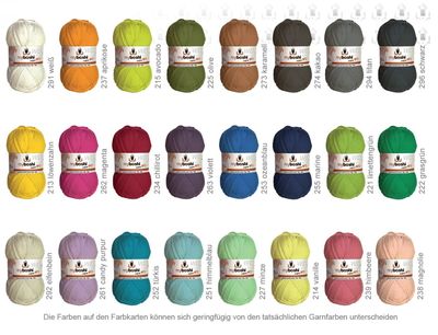 Original Myboshi Nr 2 Baumwolle/Kapok vegan Häkeln Stricken 50g
