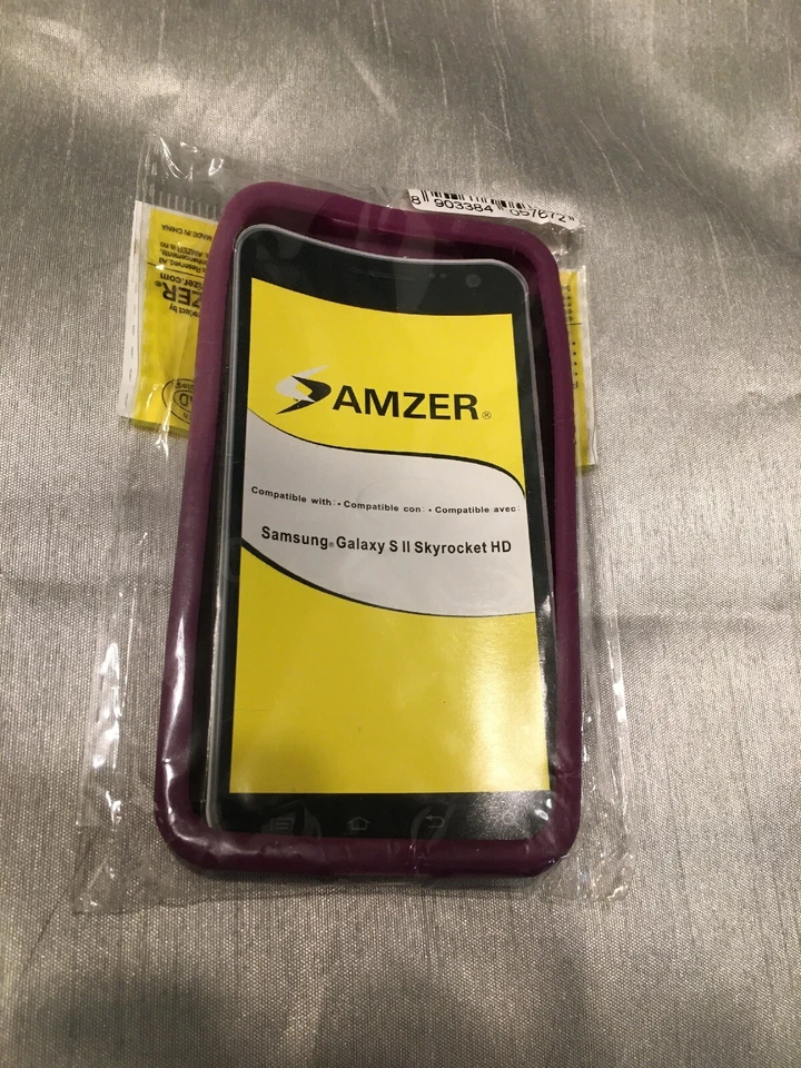 Amzer - Funda Silicona Jelly - Samsung galaxy s2 Skyrocket HD - Púrpura Foto 2 de 2