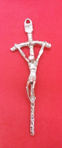 Pastoral Crucifix & Pope John Paul II Bookmark with Signature Set, Made in Italy - Picture 2 of 3