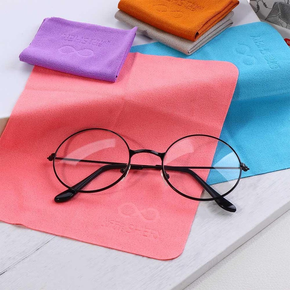 Microfiber Chamois Lens Clothes Glasses Clean Glasses Cloth Cleaning