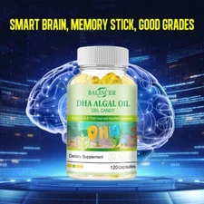 120 Capsules - Dha algae oil - 4080mg- EPA & DHA-Brain health, improve memory