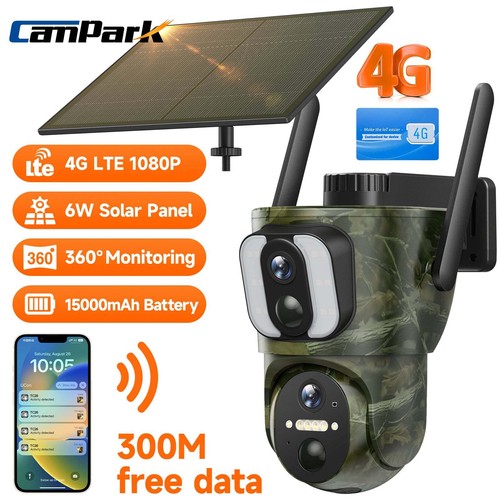 Trail Cameras Deer Cameras CAMPARK 4G LTE Cellular Trail Camera