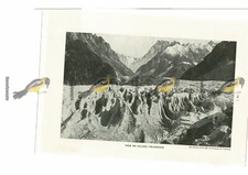 Mer De Glace, Chamonix, France, Book Illustration (Print), 1935