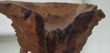 Hand Carved Wooden Bowl With Live Edge. Stunning, one of a kind, approx. 11x10x4