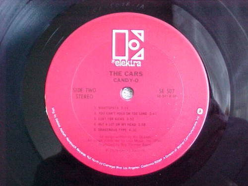 vtg original 1979 VINYL LP pressing the cars candy o elektra 5E 5O7 excellent - Picture 5 of 8