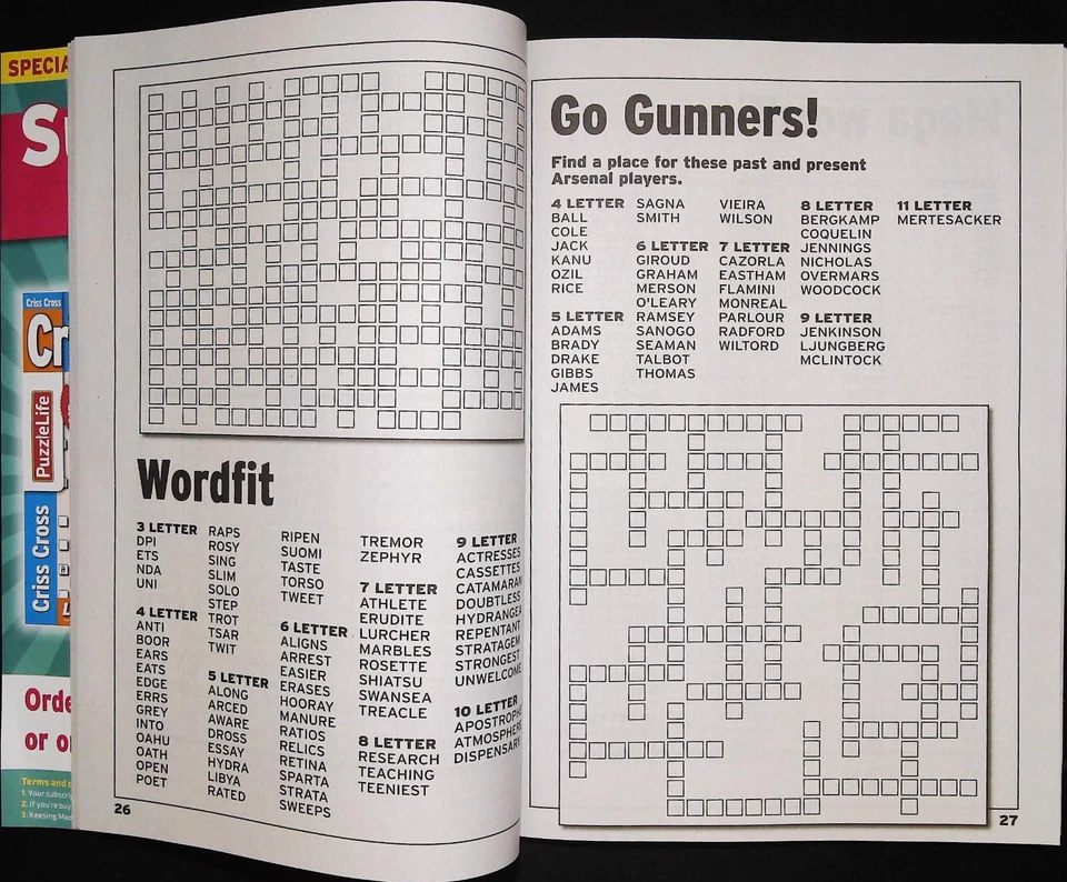 10 X CRISS CROSS PUZZLE BOOKS MAGAZINES PACK INCLUDES NUMBER CROSS WORD FIT NEW - Image 3 of 4