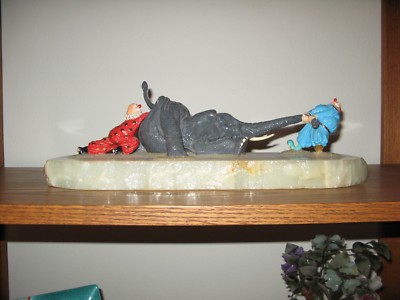 Ron Lee  - ''Push and Pull Clowns Sculpture''   Signed by Artist  No: 267/2250