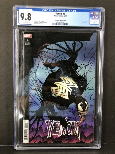 Venom 1 Marvel Comics 12/21 CGC Graded 9.8 John Romita Jr Variant Cover LGY 201