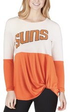 Phoenix Suns Women's In It To Win It Colorblock Long Sleeve T-Shirt Medium