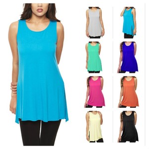 long sleeveless top
