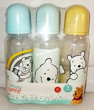 3 PACK DISNEY BABY WINNIE THE POOH, PIGLET  EEYORE 9 oz BOTTLES SET. BPA-FREE