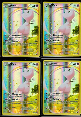 Mew Mythical Collection X 4 FULL ART Promo XY110 GENERATIONS