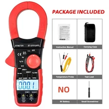 2000A 2000V Digital Clamp Meter Multimeter TRMS AC DC Volt Current amp Meter APP
