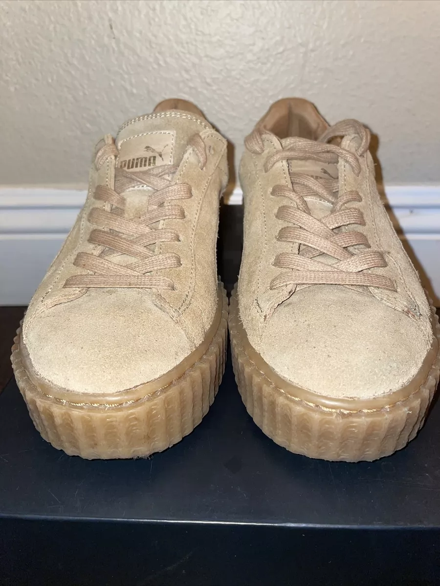Puma Fenty Rihanna Creeper Sneaker Oatmeal Women's Size 7.5