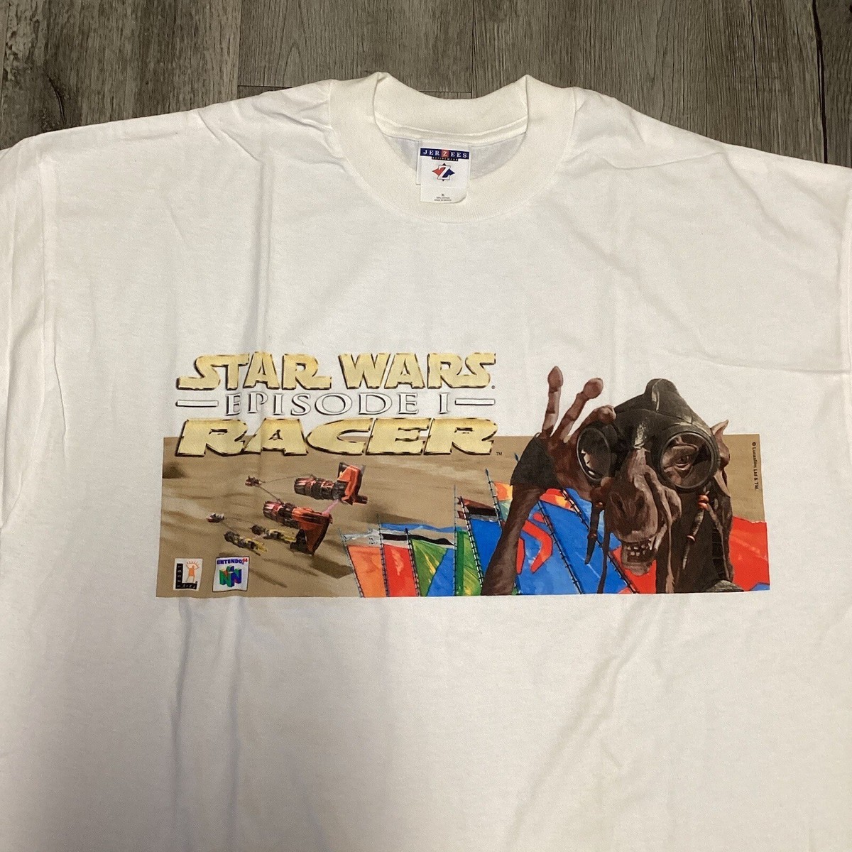 トップス STAR WARS EPISODE1 PODRACING LEE SPORT Vintage Star Wars Episode 1 Jedi Vs Sith Shirt, Lee Sport