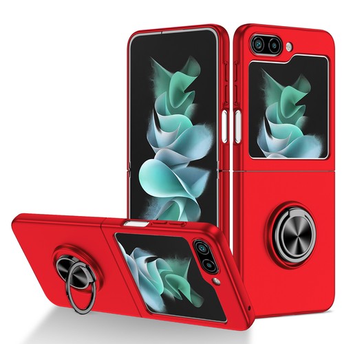 Smukłe etui magnetyczne do Samsung Galaxy Z Flip 6/5/4/3 Metalowy uchwyt pierścieniowy Kickstand - Zdjęcie 22 z 24