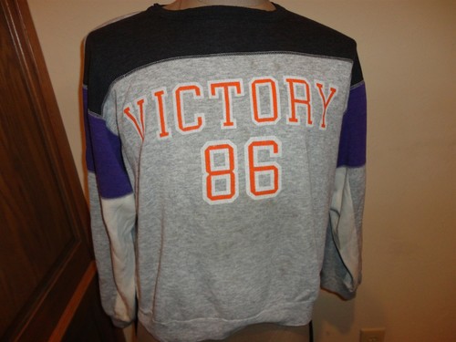 De colección años 80 Everlast victoria 86 Sudadera se ajusta para Adulto L  Gris Negro y Morado Usa | eBay