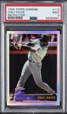 1996 TOPPS CHROME REFRACTOR #113 CHILI DAVIS PSA 9