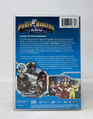 Power Rangers Zeo, Vol. 2 (DVD, 2014, 3-Disc Set) Final 25 Power Rangers Zeo, Vol. 2 (DVD, 2014, 3-Disc Set) Final 25