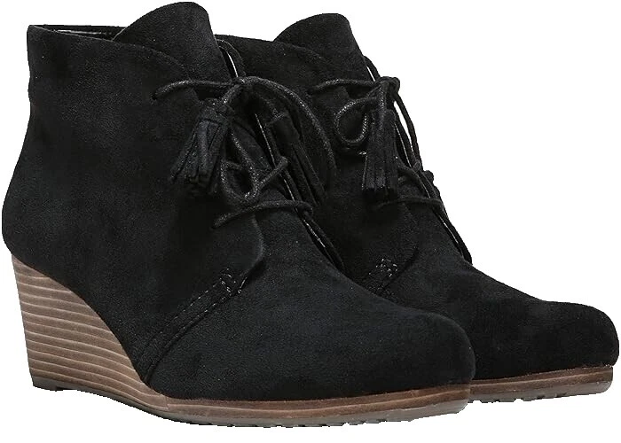 爽健坡跟反绒女靴