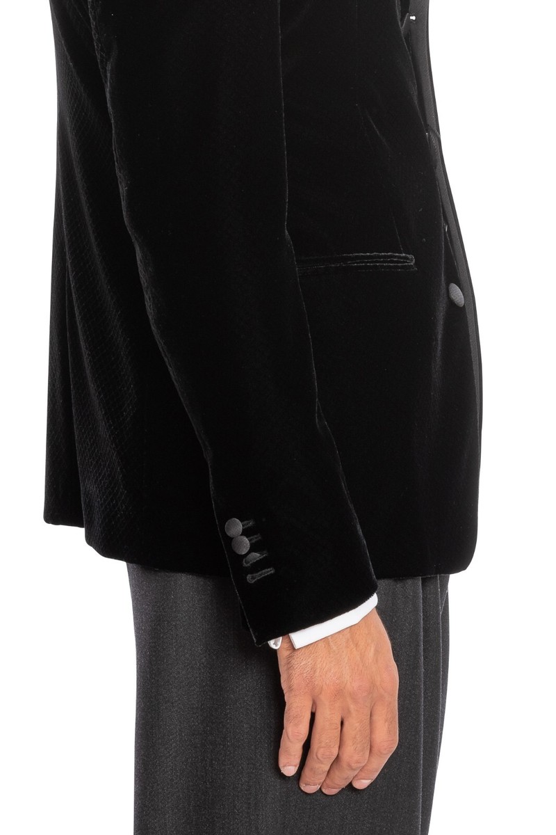 2400$ GIORGIO ARMANI Black Label Tuxedo Jacket Black Velvet 2400$ GIORGIO ARMANI Black Label Tuxedo Jacket Black Velvet