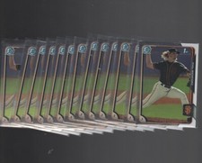 (27) COUNT LOT PHIL BICKFORD 2015 BOWMAN CHROME DRAFT CARD #129