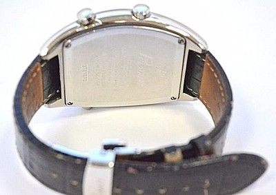 Montre Polanti 3 Fuseaux Horaires Acier Inoxydable 45mm Cuir Noir - Modèle 3Z-102