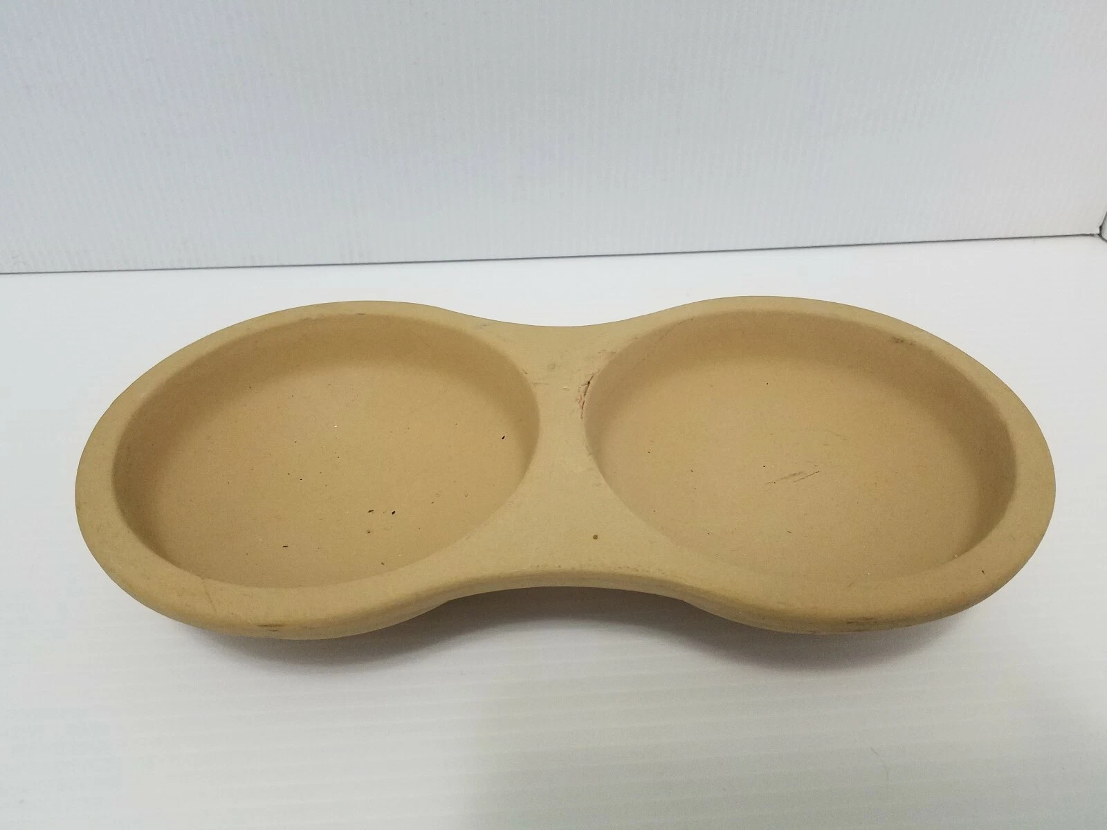 Pampered Chef Microwave Egg Cooker 1372 Double Stoneware Baker
