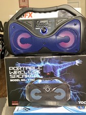 Bluetooth Speaker Portable Super Bass Double Speaker Fm Usb Rechargeable Wireles