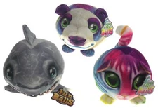Fur Ball Photo Animal Plush Stuffed Lot 3 Shark Rainbow Panda Cat Kids Xmas Gift