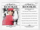 2018 LEAF ROOKIE ACHIEVEMENT   RC SHOHEI  OHTANI  #RA-01 $**