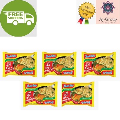 5 Paket X INDOMIE Instant Noodles Chicken Curry Flavor نودلزكاري الدجاج
