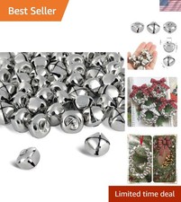 Durable Silver Jingle Bells - 50 Pcs Crafting Bells for Holiday Decor  Sound