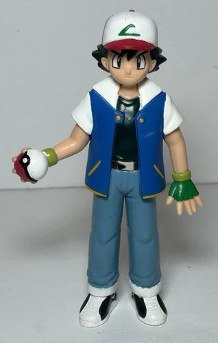 Vintage Pokémon Ash Ketchum 4.75" Figure 1998 Tomy Anime Toy