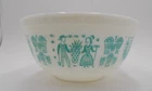 Pyrex Turquoise Amish Butterprint  Mixing Nesting Bowl 403 2 1/2 quart