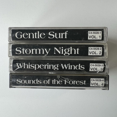 In Harmony With Nature Vol. 1-4 Cassette Lot Gentle Surf/Stormy Night C4-5628