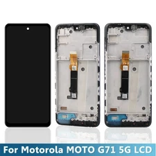 OLED Digital Display LCD Touch Screen Assembly w/ Frame for Motorola Moto G71 5G