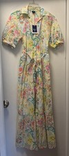 Roller Rabbit x Target Vacation Short Sleeve Maxi Dress Cotton Multi Bari NWT